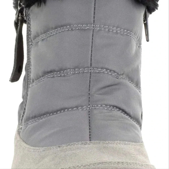 Easy Street Women's Frosty Snow Boot Size 11 WW Grey Nylon - Picture 3 of 4